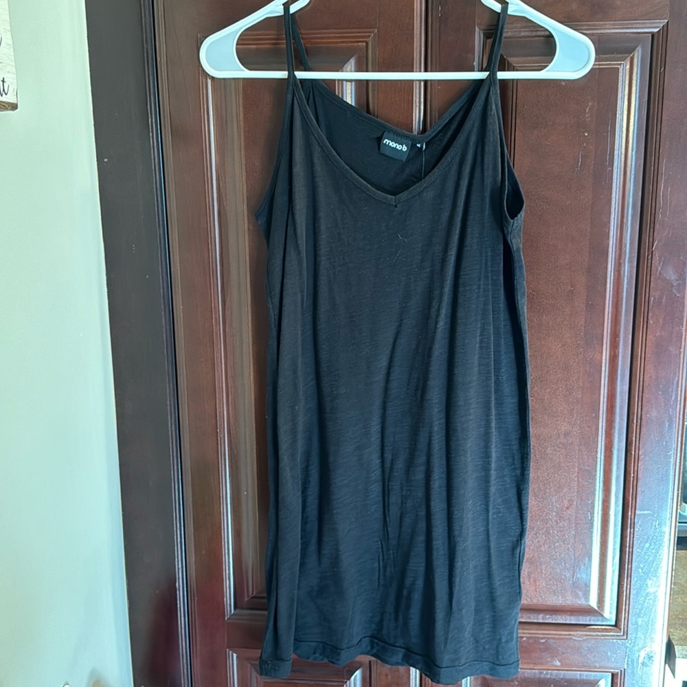 NWT Mono B Black Tank Top Size M